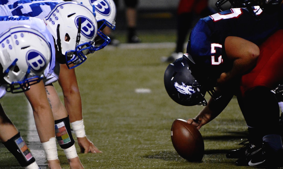 football players on field